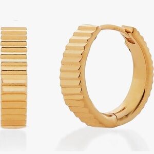 Disco Huggie Hoop Earrings